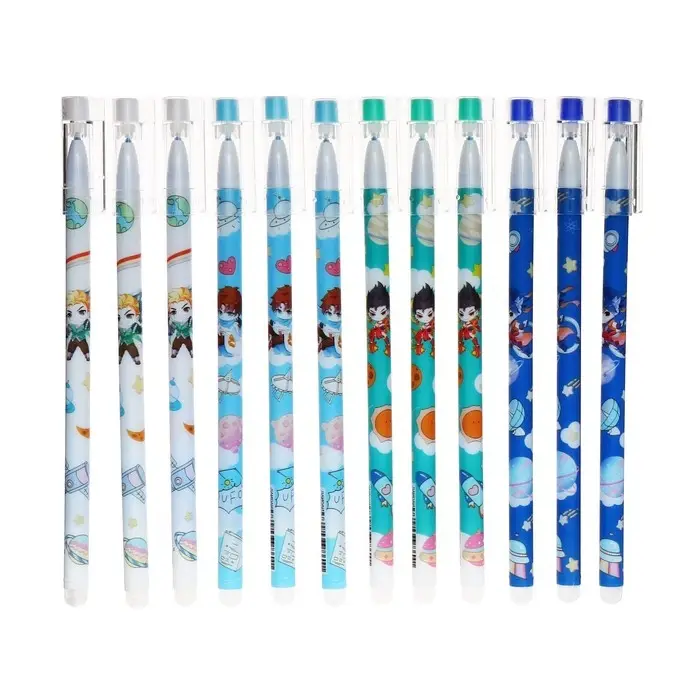 Ручка гелевая &laquo;Аниме&raquo;, со стираемыми чернилами, стержень синий, МИКС