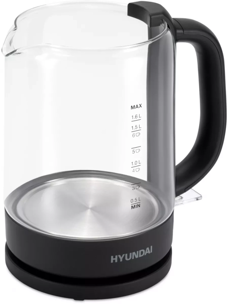 Чайник HYK-G3402 1,7л 2200Вт серый (стекло)