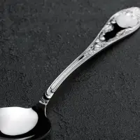 Ложка столовая &laquo;Посольская&raquo;, h=20 см, толщина 2,5 мм, цвет серебряный