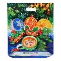 Пакет "Огоньки", полиэтиленовый с вырубной ручкой 40х47 см.