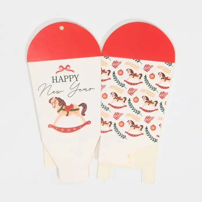 Бонбоньерка новогодняя &laquo;Лошадка&raquo;, 7,5 х 8 х 7,5 см, Новый год