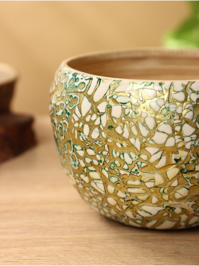 Ваза 15х15х10,5 см, бамбук