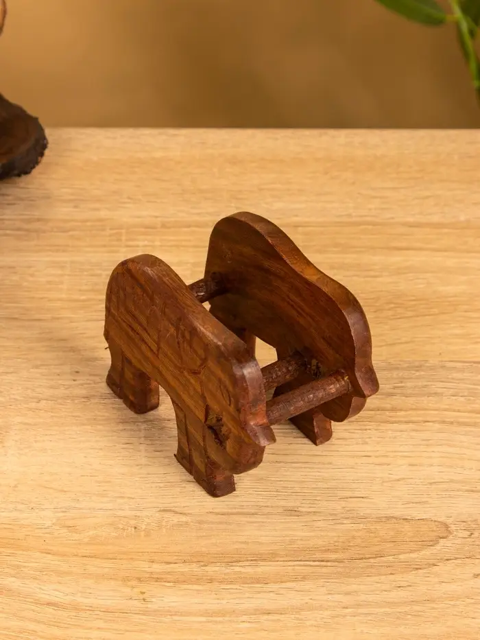 Подставка под горячее "Слон" (набор 6 шт), 12х12х6,5 см, дерево шишам