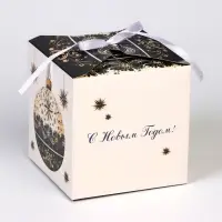 Коробка подарочная складная &laquo;Игрушка на ёлку&raquo;, 10&times;10&times;10 см