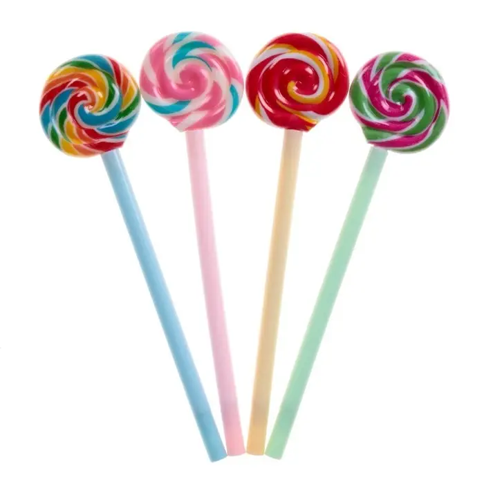 Ручка - прикол гелевая Calligrata &laquo;Леденец&raquo;, неавтоматическая, чёрные чернила, 0.38 мм, подарочная, МИКС