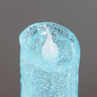 Ночник "Голубая свеча" LED 1Вт от батареек 3хLR44 голубой 5х5х16см RISALUX