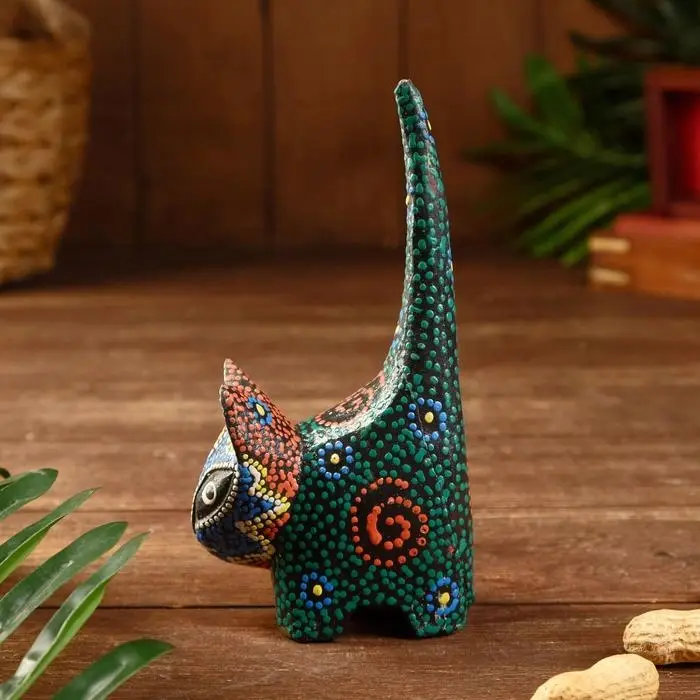 Подставка для колец "Котёнок" дерево 7х4х15 см