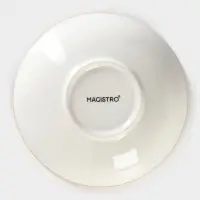 Салатник фарфоровый Magistro &laquo;Церера&raquo;, 400 мл, d=16,5 см, цвет белый