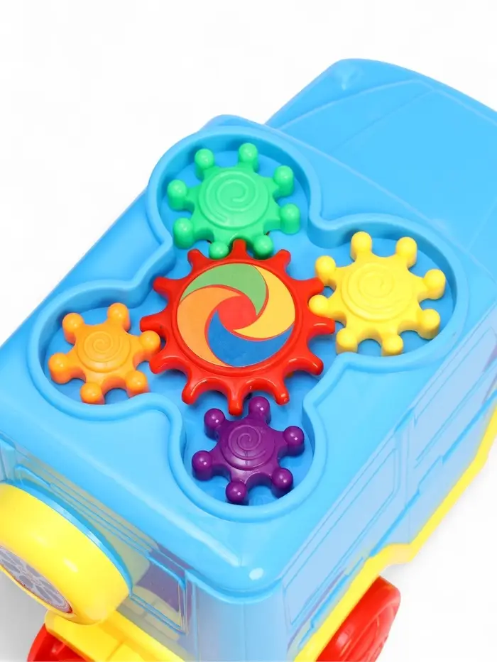 Каталка на палочке "Машинка" с шестеренками