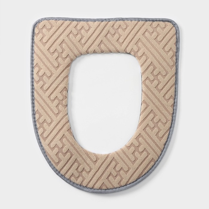 Чехол на сиденье для унитаза на липучках Доляна &laquo;Фили&raquo;, цвет МИКС