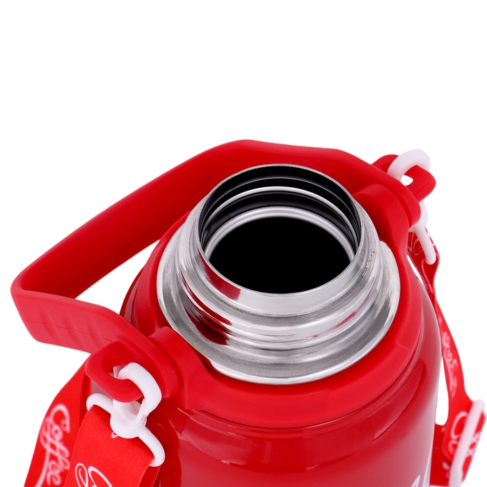 Термос, 1 л, Coffee cup, сохраняет тепло 10 ч, красный