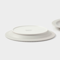 Тарелки Magistro Jarwah Lausanne, d=21,3 см, обеденные, набор 2 шт, фарфор, серые