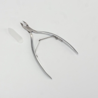 Кусачки маникюрные для кутикулы &laquo;Premium&raquo;, двойная пружина, 11,4 см, длина лезвия - 6 мм, цвет серебристый
