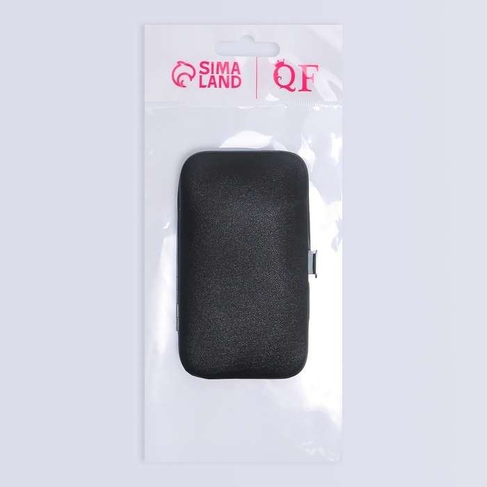 Набор маникюрный &laquo;Black&raquo;, 8 предметов, в футляре, цвет чёрный