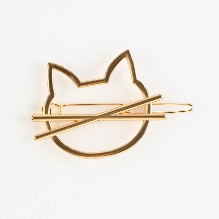 Заколка для волос &laquo;Cute cat&raquo;, 6 х 2 см