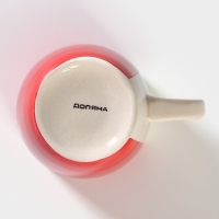 Кружка керамическая Доляна &laquo;Морской мир&raquo;, 360 мл, цвет красный