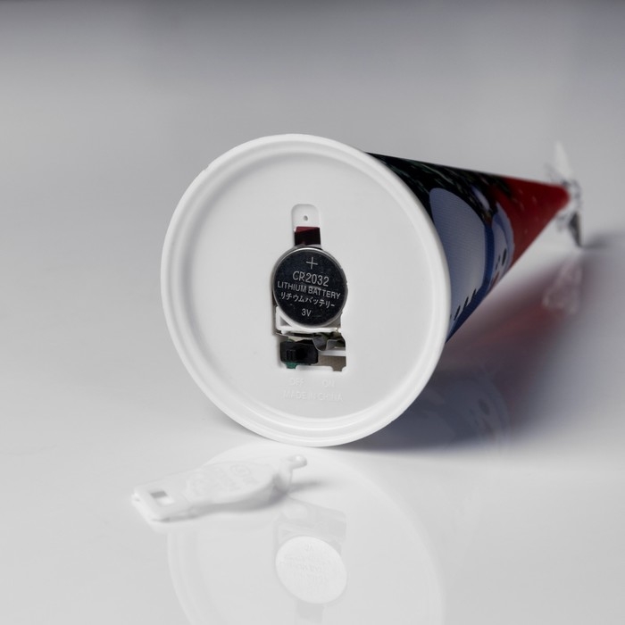 Светодиодная фигура &laquo;Ёлка со снеговиком&raquo; 7.5 &times; 21 &times; 7.5 см, пластик, батарейки CR2032х1 (в комплекте), свечение мульти