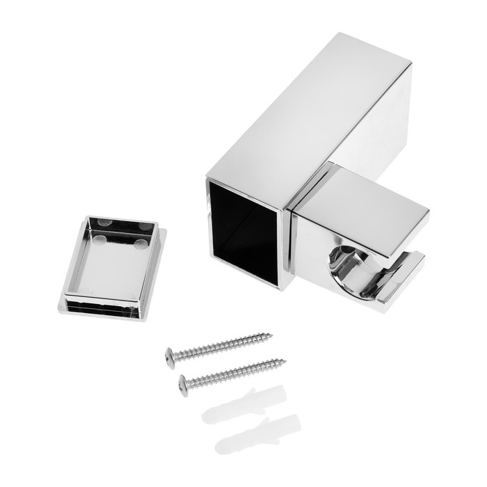 Держатель для душевой лейки ZEIN Z90, квадратный, пластик, хром