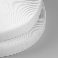 Липучка, 30 мм &times; 25 &plusmn; 1 м, цвет белый