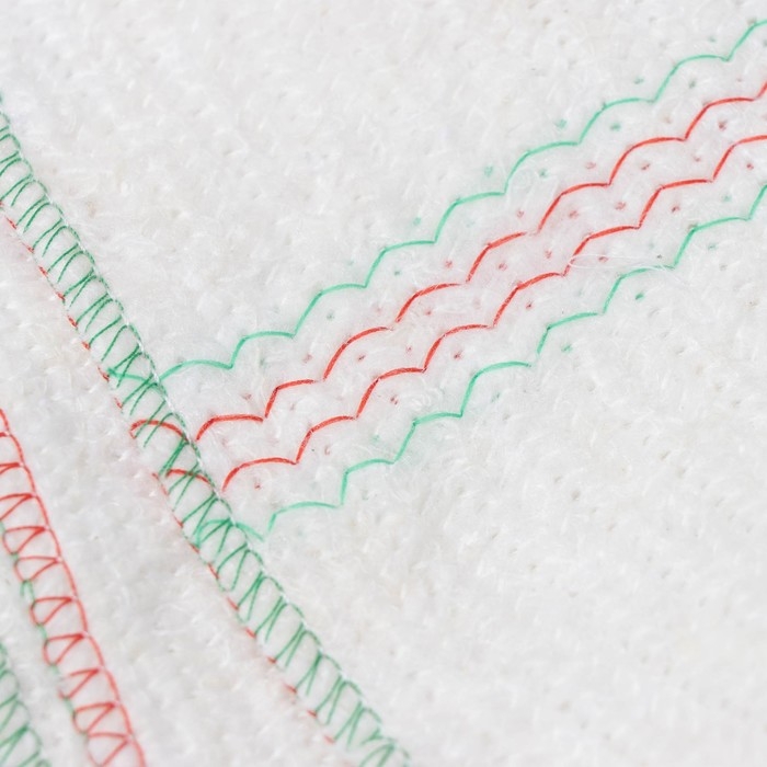 Тряпка для мытья пола Доляна, вискоза-ХПП, с оверлоком, 50&times;80 см, плотность 220 г/м, цвет белый