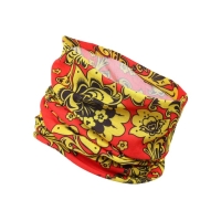 Бафф туристический "Хохлома" для защиты от ветра и пыли, красный