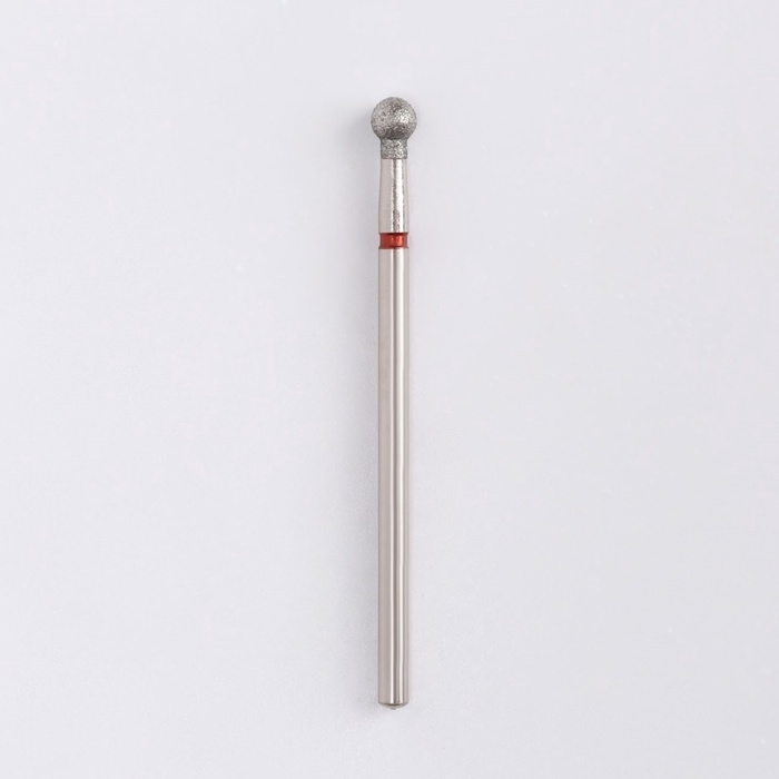 Фреза алмазная для маникюра &laquo;Шар&raquo;, мелкая зернистость, 3,5 мм, в пластиковом футляре