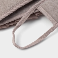 Мочалка для тела массажная Доляна &laquo;Афродита&raquo;, 70&times;7,5 см, цвет мокко