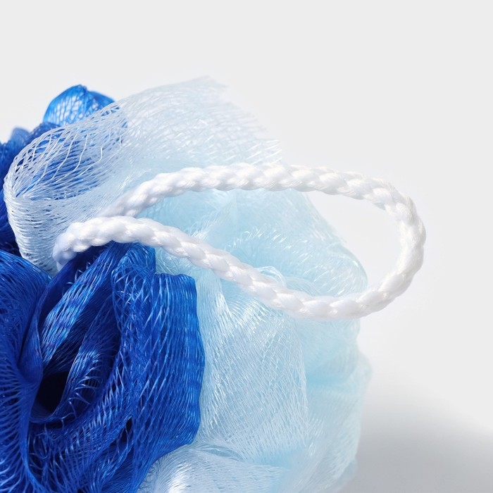 Мочалка для тела Доляна, 10&times;10&times;9 см, двухцветная, 40 гр, цвет МИКС