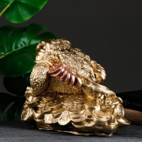 Фигура "Жаба на деньгах" большая 25х34х20см