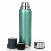 Термос для чая "Мастер К", 1 литр, 2 крышки-кружки