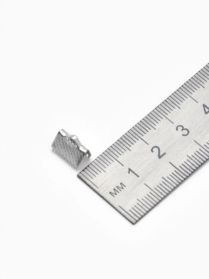 Зажим для ленты, (набор 20шт), цвет серебро, 10 мм, СМ-339