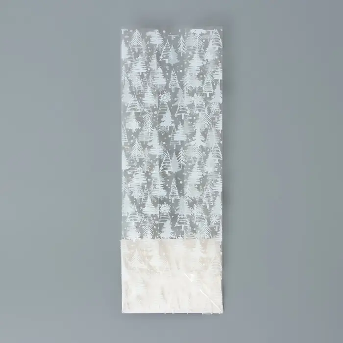 Пакет подарочный новогодний с жёстким дном 6&times;8&times;23 см