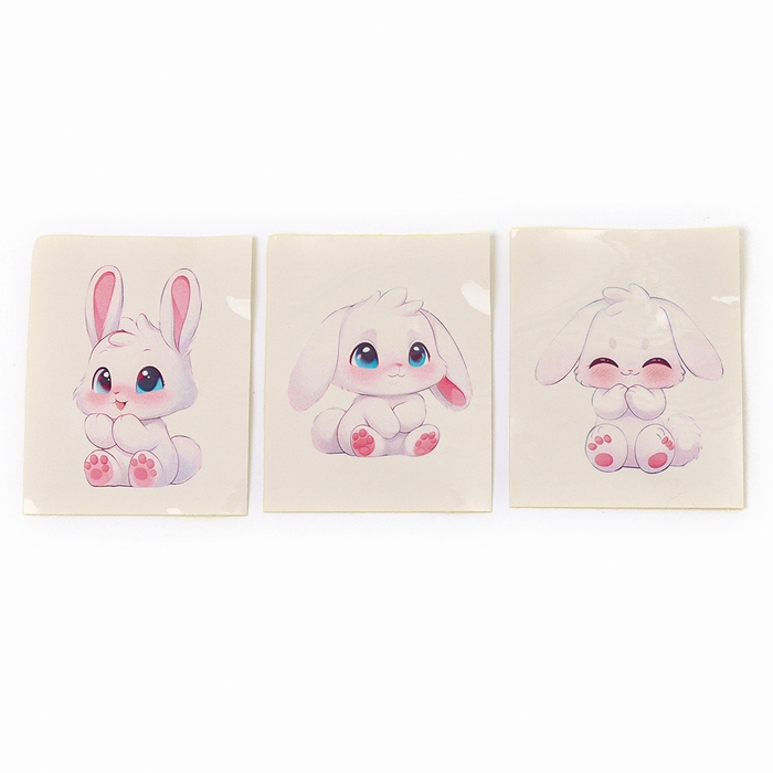 Антистресс сквиш мялка &laquo;Зайка&raquo;, с наклейки, в пакете