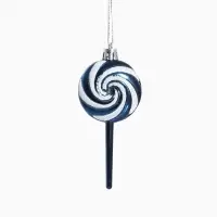 Набор украшений пластик 17 шт "Ярмарка волшебства" 6 см, синий