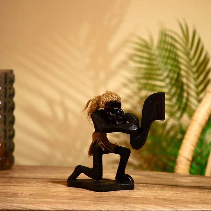 Сувенир из дерева &laquo;Абориген музыкант&raquo;, 15&times;8&times;19 см