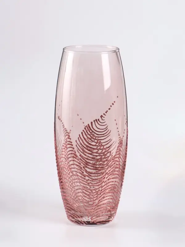Ваза &laquo;Тодес&raquo; овал, h=26 см, стекло, светло-розовая