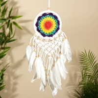 Ловец снов "Разноцветный цветок" 12х50 см.