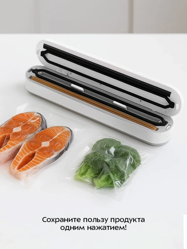 Вакууматор для продуктов с запайкой с пакетами КТ-1565