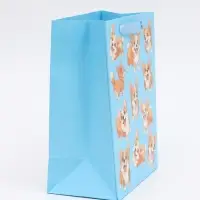 Пакет подарочный &laquo;Милые пёсики&raquo;, MS 18 &times; 23 &times; 10 см