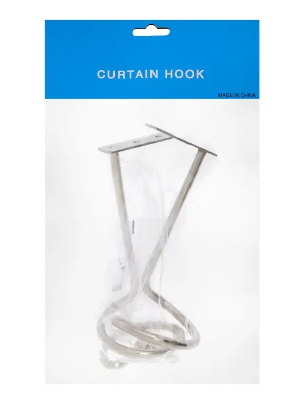 Крючок - держатель для штор на стену CAPPIO KS044, металлический, цвет хром, 2 шт