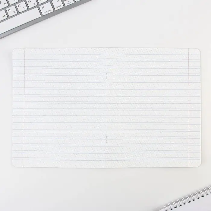 Тетрадь 12 листов в частую косую линейку, А5, на скрепке, блок №1 &laquo;Градиент&raquo; МИКС