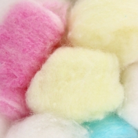 Наполнитель хлопковый для грызунов, разноцветный, 50 шариков