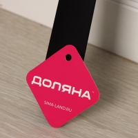 Ложка для обуви Доляна, с крючком, металлическая, 52&times;4 см, цвет чёрный