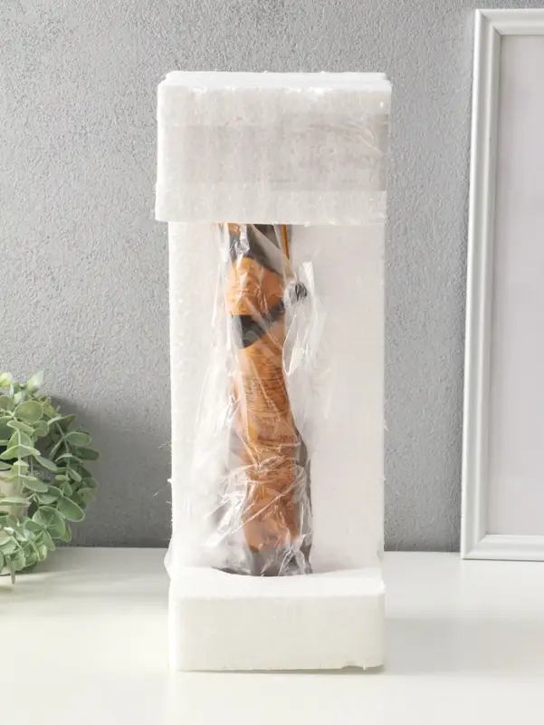 Сувенир полистоун "Африканка в горчичном наряде с зонтом" 11,5х11,5х36,5 см