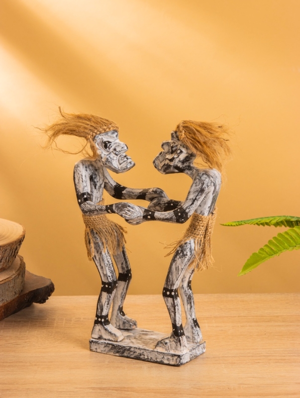 Сувенир &laquo;Аборигены танцоры&raquo;, 17&times;7.5&times;21 см, дерево