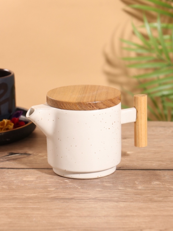 Набор для чаепития &laquo;Атика&raquo; керамический, белый, чайничек + кружка