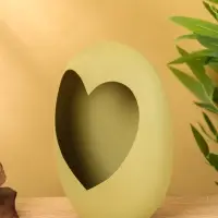 Подсвечник в форме сердца текстурный &laquo;Олива&raquo;, 16.5&times;8.5&times;22 +/- 1 см