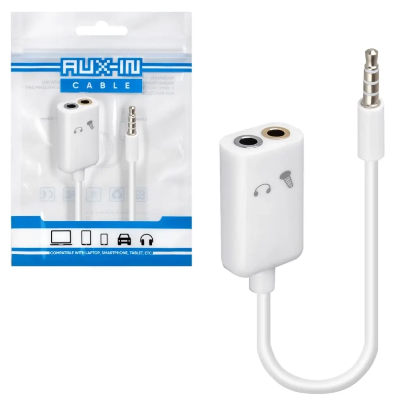Переходник AUX на 2 AUX
