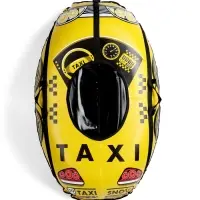 Тюбинг-ватрушка овальный МАШИНКА желтая