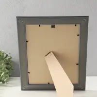 Фоторамка для фото 21х30 см (с ножкой) "Luxe Elegance" пластик, чёрный, (пластик экран)